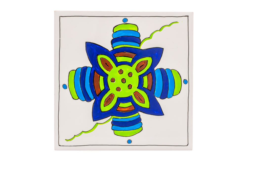 Friso 6 azulejos simetrias natura
