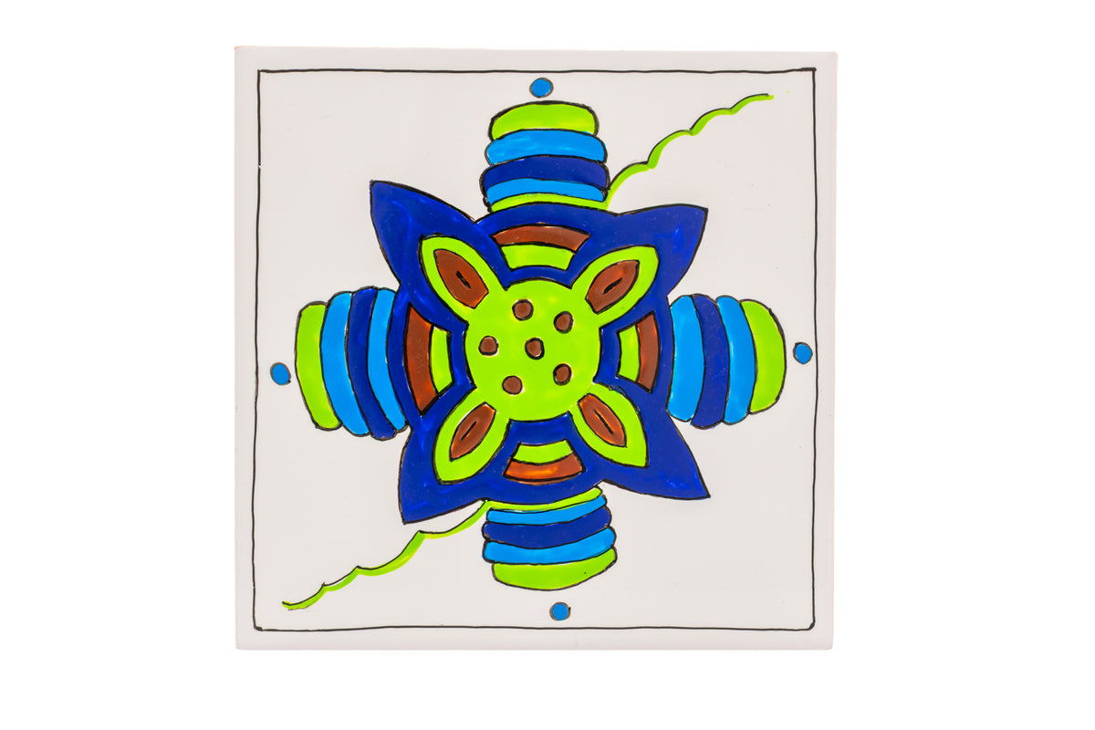 Friso 6 azulejos simetrias natura