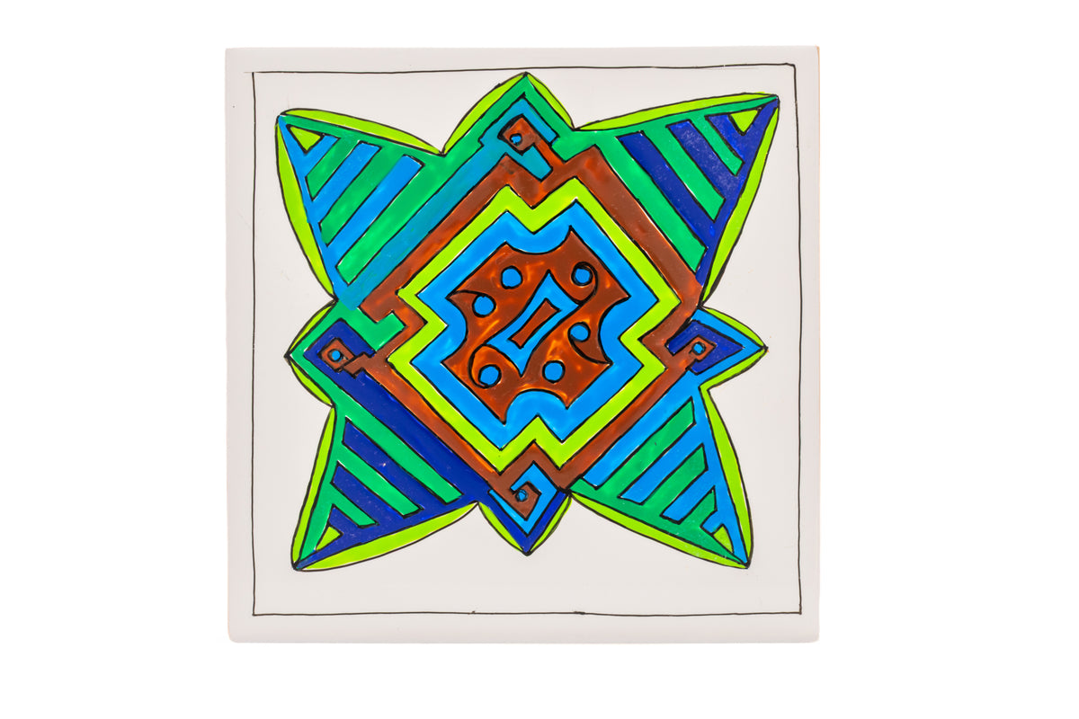 Friso 6 azulejos simetrias natura