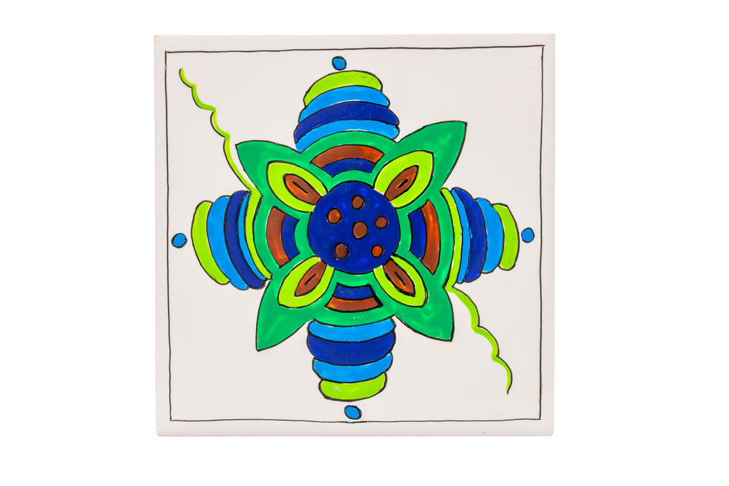 Friso 6 azulejos simetrias natura
