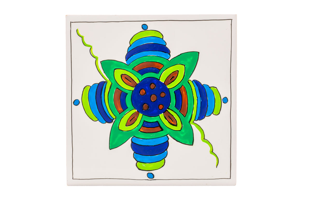Friso 6 azulejos simetrias natura
