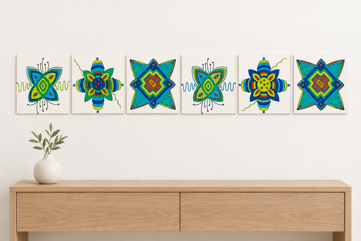 Nova versão do ambiente virtual com indicação de azulejos lisos e brancos